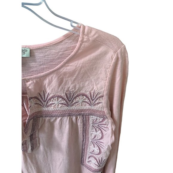 Vintage American Blues Womens Size Small Pink Long Sleeve Tee Tshirt Shirt Top E - Picture 2 of 4